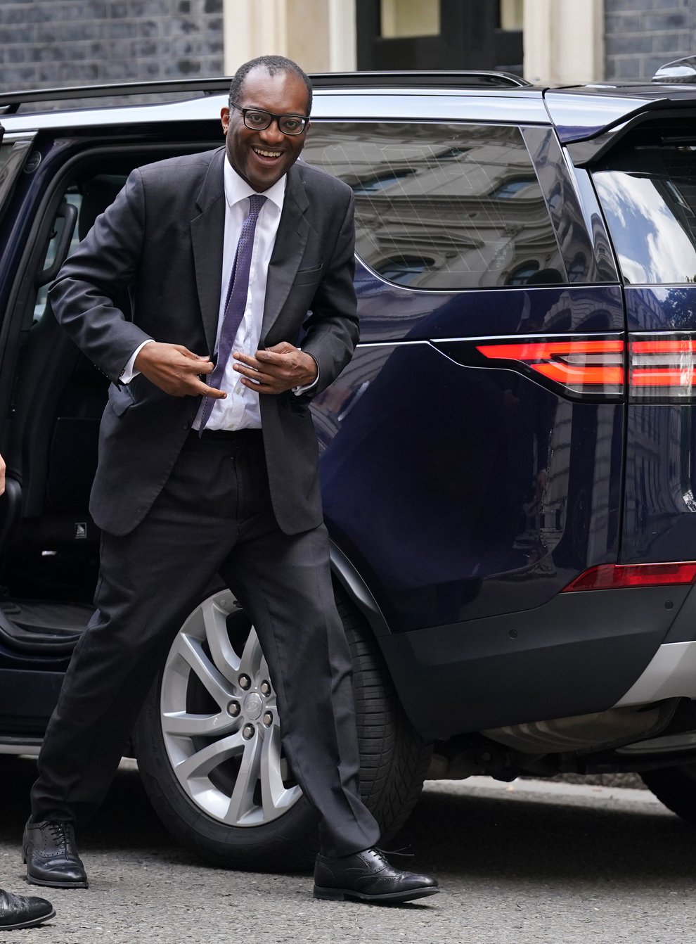Chancellor Kwasi Kwarteng arrives at 10 Downing Street (Kirsty O’Connor/PA)