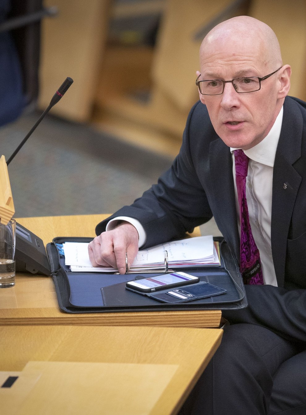 Deputy First Minister John Swinney argued UK Government policies ‘create poverty’ (Jane Barlow/PA)