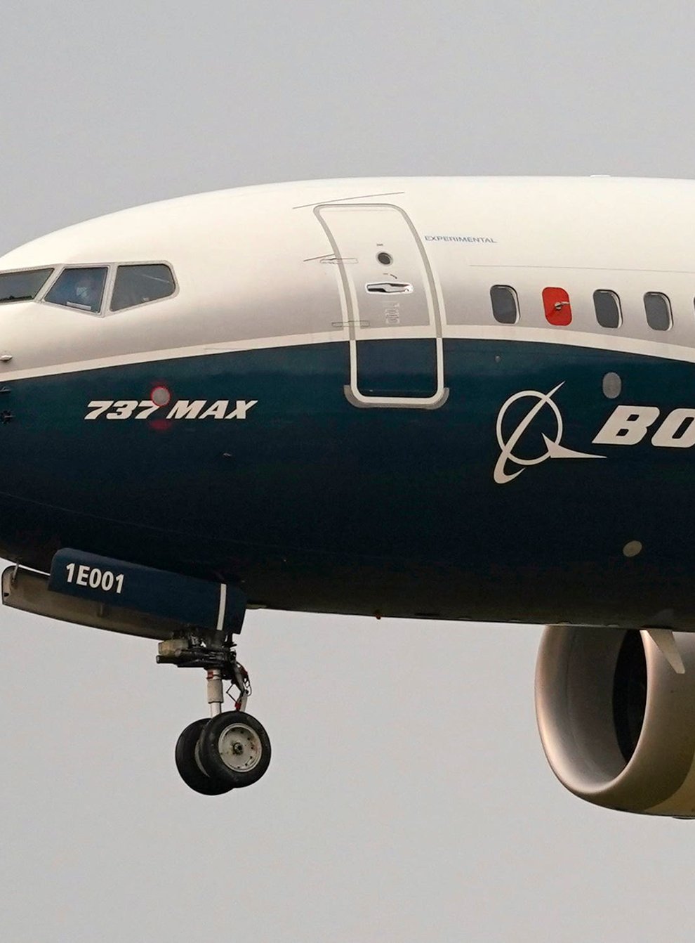 A Boeing 737 Max jet prepares to land (Elaine Thompson/AP)