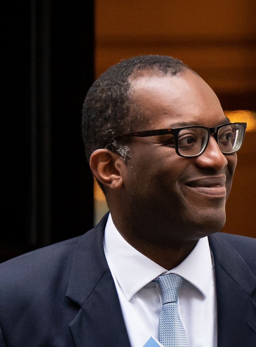 Chancellor of the Exchequer Kwasi Kwarteng leaves 11 Downing Street before delivering his mini-budget (PA)