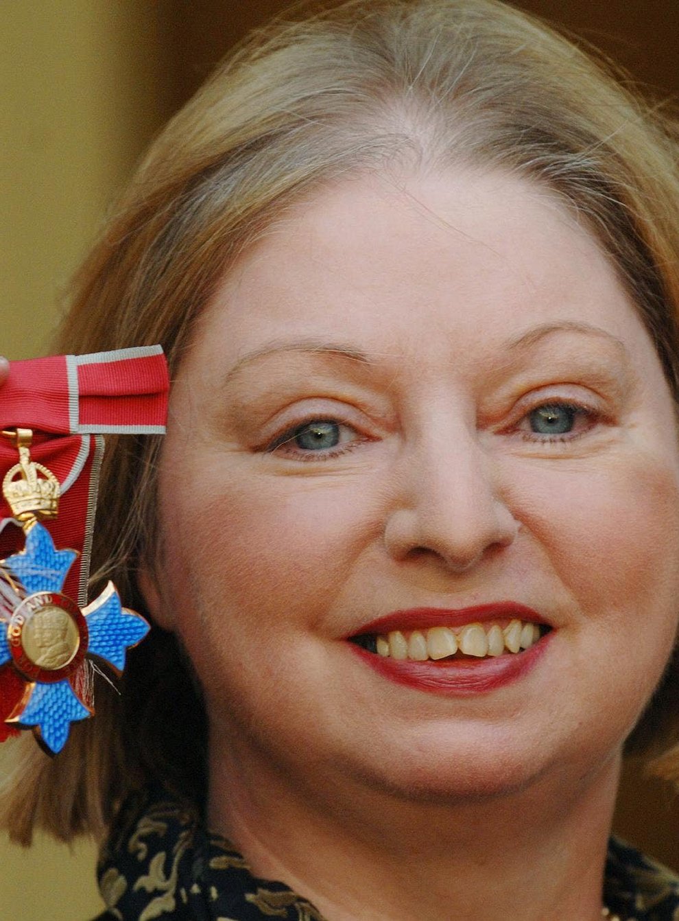 Writer Dame Hilary Mantel at Buckingham Palace after receiving a CBE from the Queen (PA)