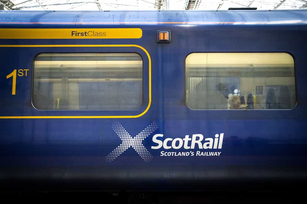 Members of the Rail, Maritime and Transport union at ScotRail will walk out on October 10 (Jane Barlow/PA)