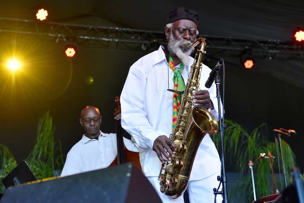 Influential jazz sax player Pharoah Sanders has died aged 81 (Photo by Chris Pizzello/Invision/AP)