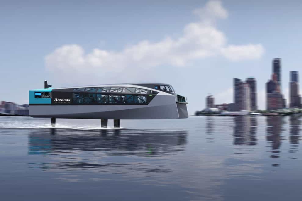 Artemis’s electric ferry (Artemis Technologies/PA)