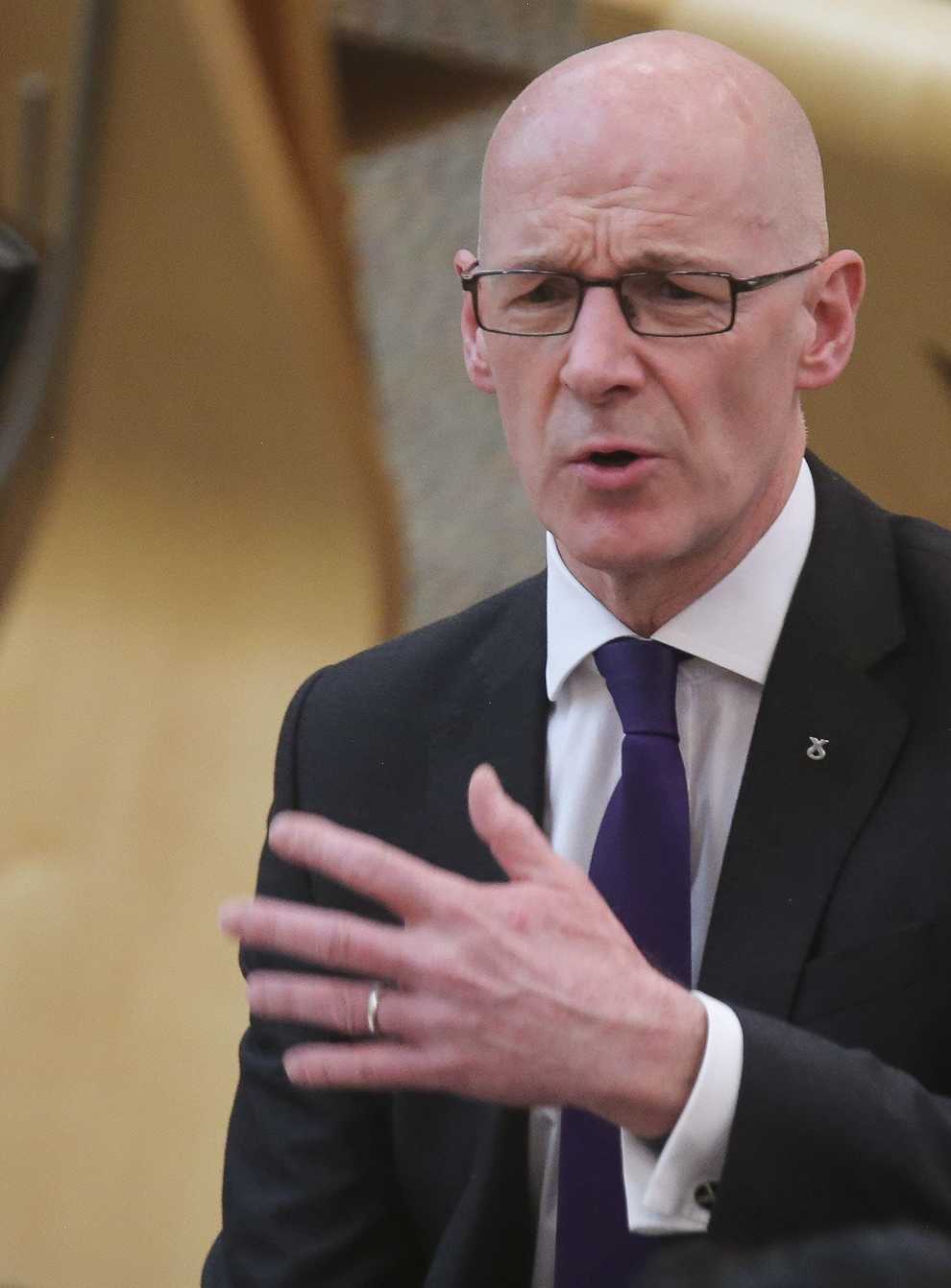 Deputy First Minister John Swinney has hit out at the UK Government’s tax cuts (Fraser Bremner/Daily Mail/PA)