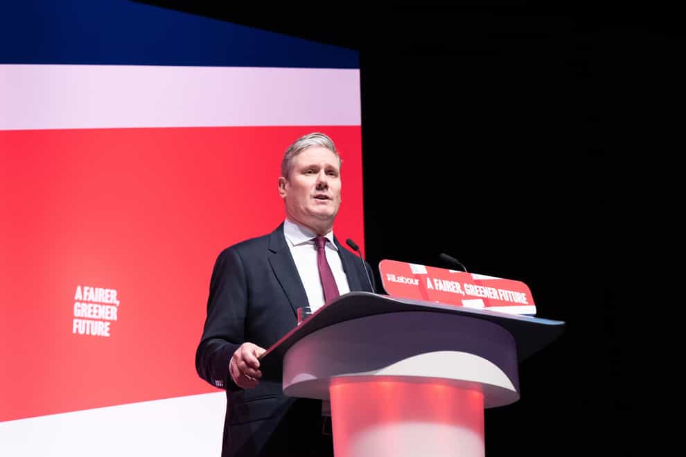 Labour party leader Sir Keir Starmer leads tributes to Queen Elizabeth II during the Labour Party Conference in Liverpool. Picture date: Sunday September 25, 2022 (Stefan Rousseau/PA)