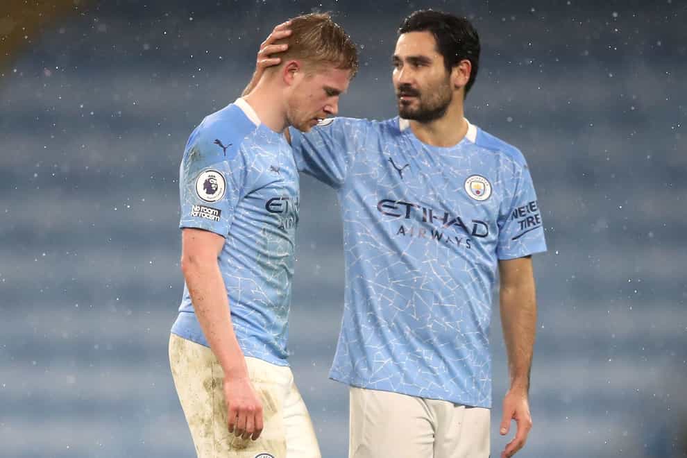 Manchester City duo Kevin De Bruyne and Ilkay Gundogan have both spoken out about the excessive demands placed on some players (Martin Rickett/PA)