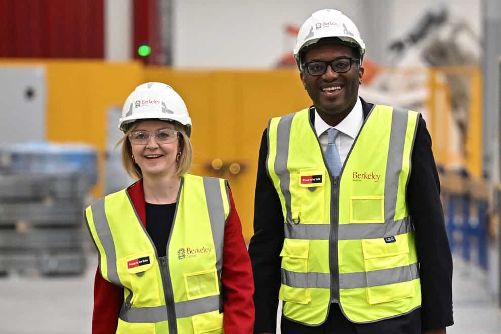 Prime Minister Liz Truss and Chancellor of the Exchequer Kwasi Kwarteng are under pressure, as the pound plummeted in the wake of Friday’s mini-budget (Dylan Martinez/PA)