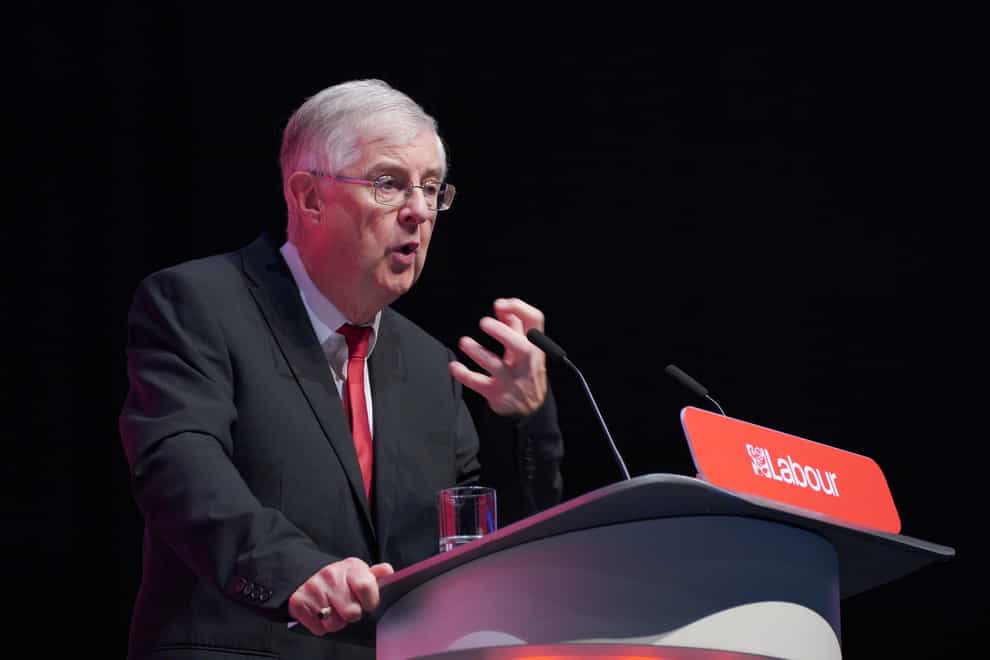 First minister of Wales Mark Drakeford during the Labour Party Conference at the ACC Liverpool. Picture date: Monday September 26, 2022 (Peter Byrne/PA)