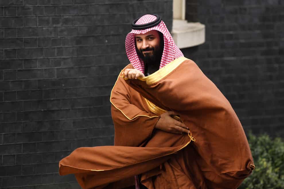 Saudi Arabia’s crown prince Mohammad bin Salman (Victoria Jones/PA)
