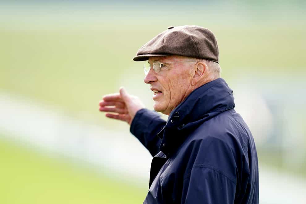 Trainer John Gosden during the gallops morning ahead of the Cazoo Derby 2022 at Epsom Racecourse, Surrey. Picture date (John Walton/PA)