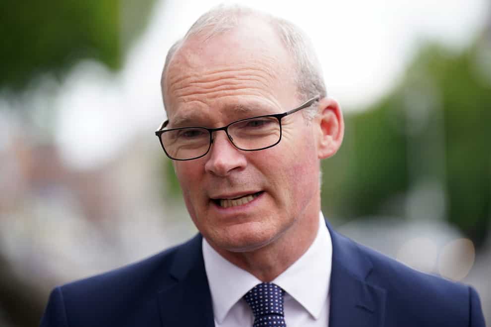Irish Minister for Foreign Affairs Simon Coveney said referendums which reportedly endorse Russian rule in parts of Ukraine are a sham (Niall Carson/PA)