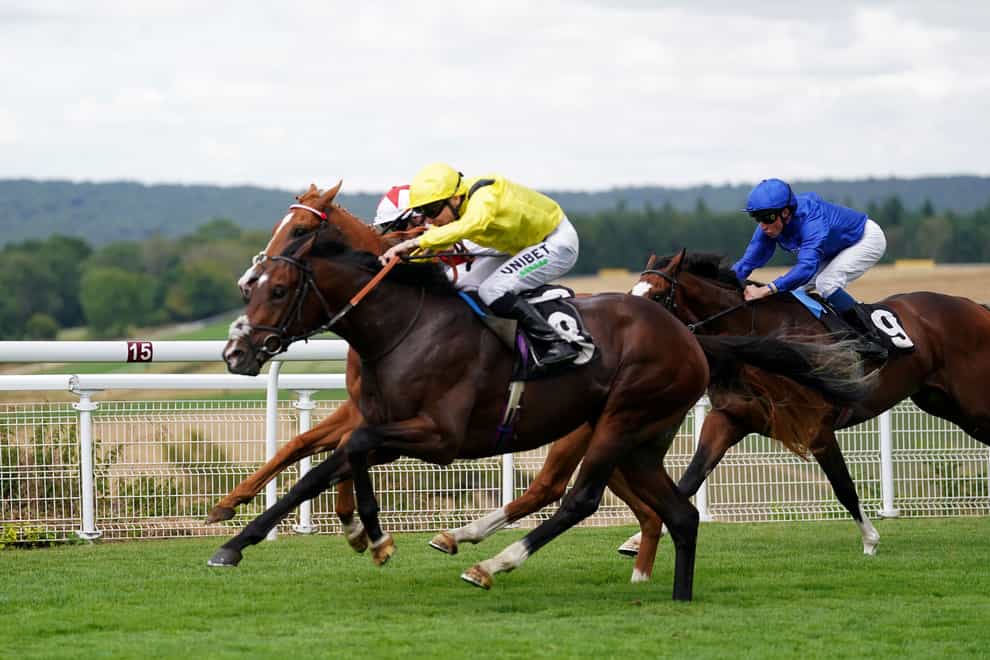 Marbaan, here ridden by Jamie Spencer on their way to winning the Vintage Stakes at Goodwood, could run in the Darley Dewhurst Stakes if conditions are suitable (Adam Davy/PA)