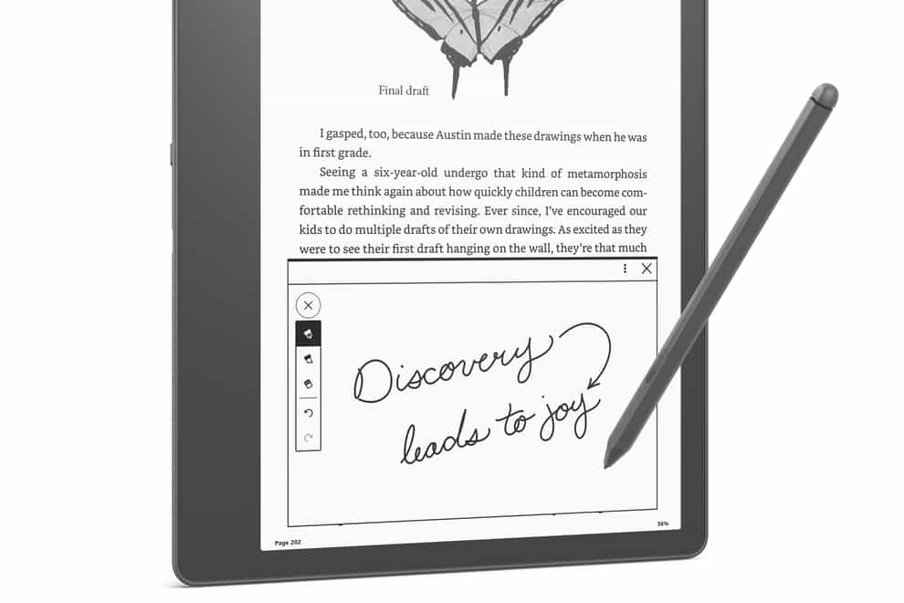 Amazon’s new Kindle Scribe (Amazon/PA)