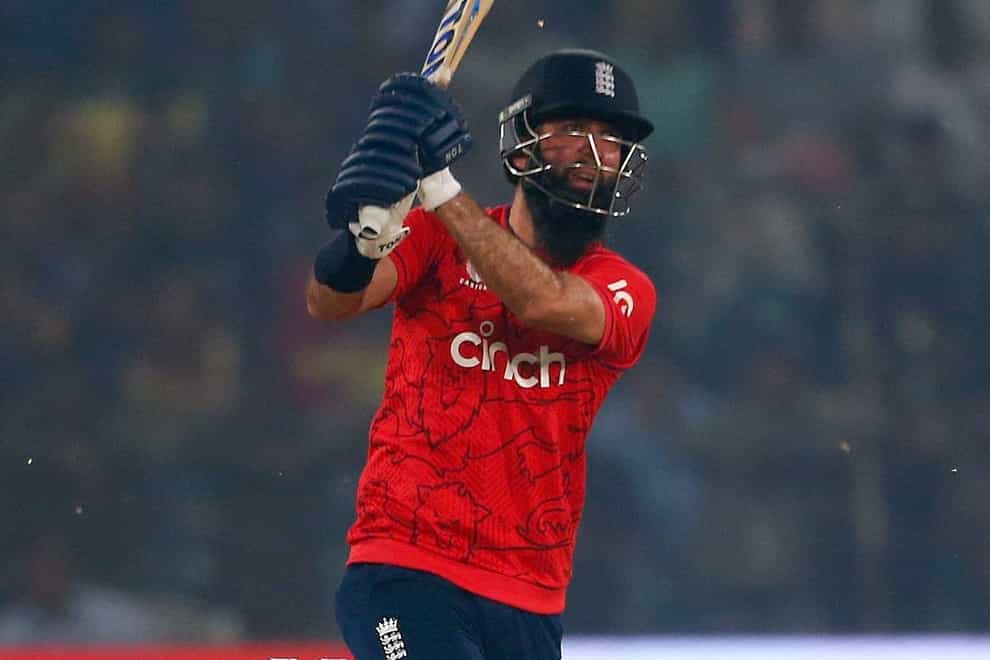 Moeen Ali hit 51 for England (K.M. Chaudary/AP)