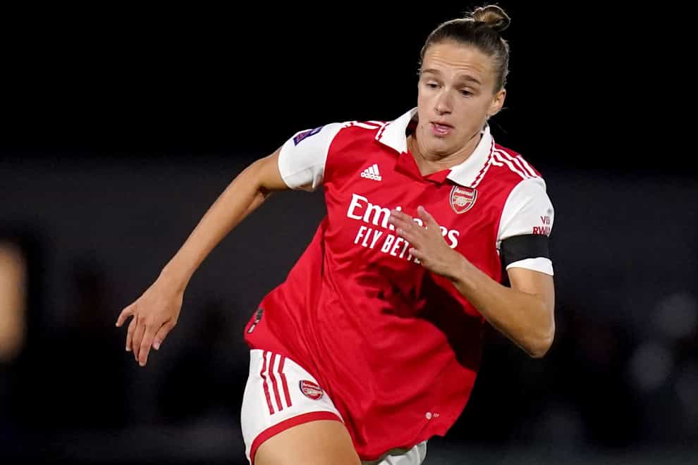 Arsenal’s Vivianne Miedema sent her side through to the Champions League group stage (John Walton/PA)