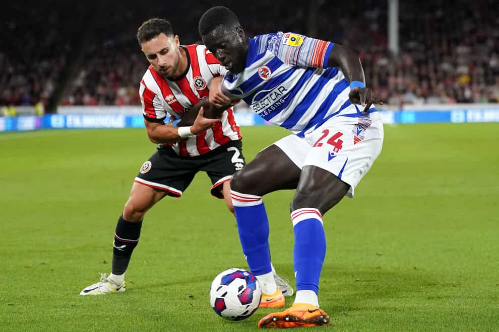 Reading defender Naby Sarr is out for a number of weeks. (Tim Goode/PA)
