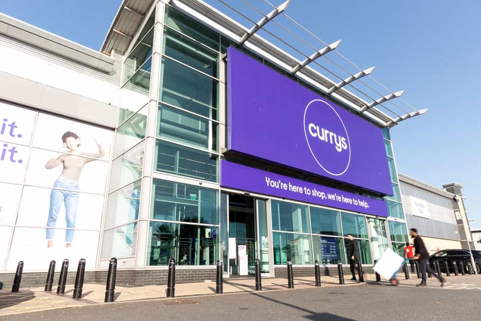 Currys has announced another pay rise for staff (Currys/PA)
