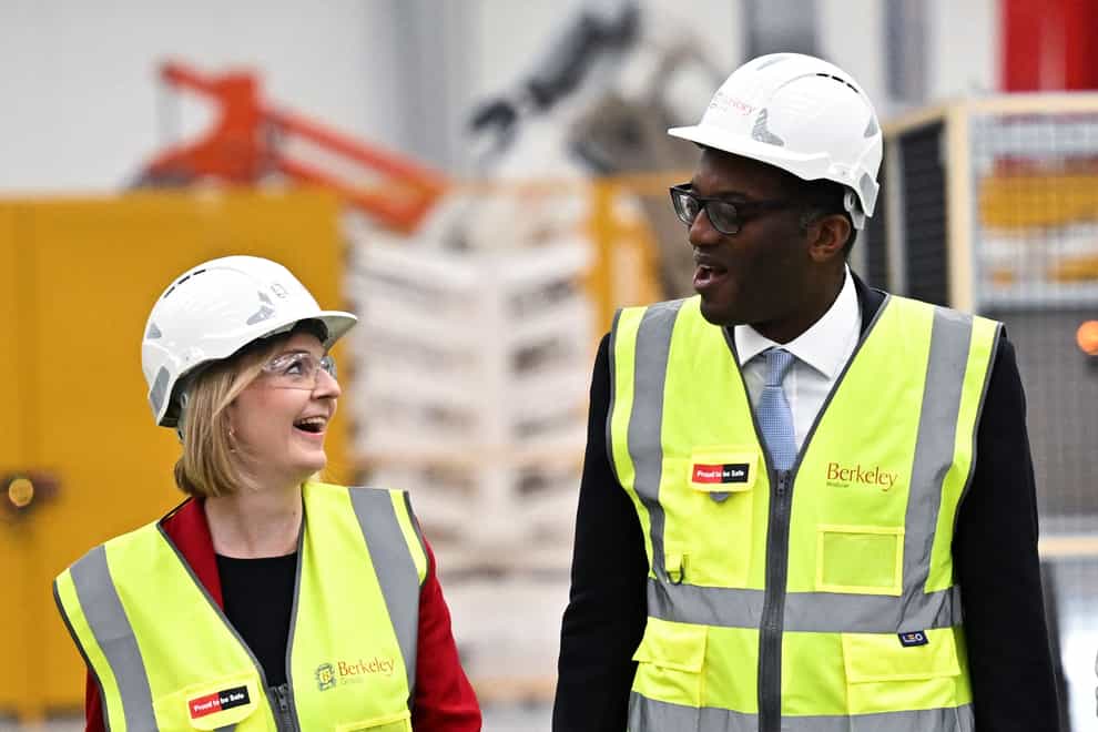 Prime Minister Liz Truss and Chancellor Kwasi Kwarteng will meet with the OBR on Friday (Dylan Martinez/PA)