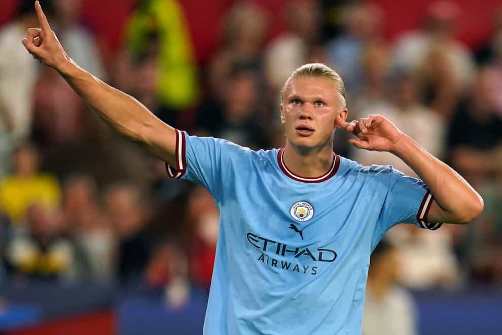 Erling Haaland is preparing for his first Manchester derby (Nick Potts/PA)