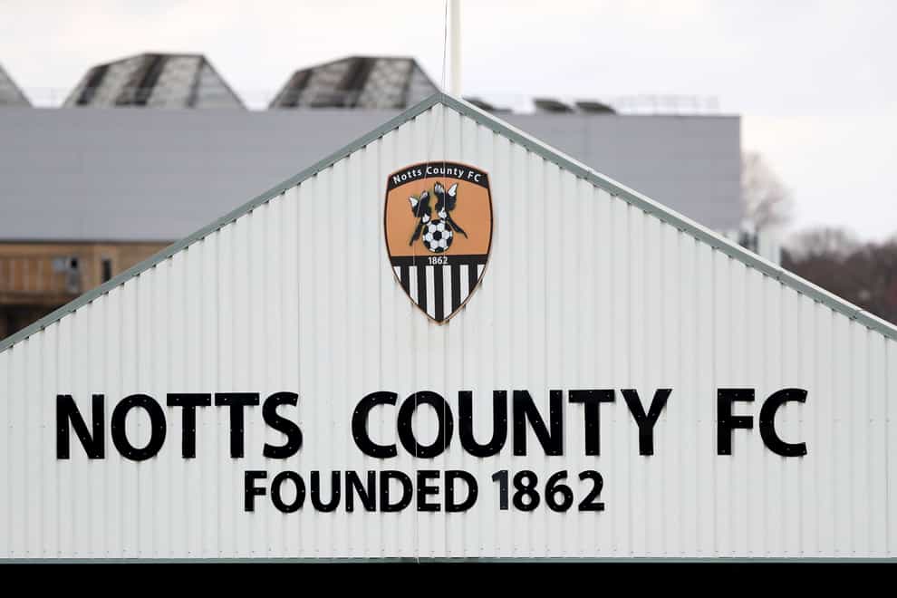 Macaulay Langstaff scored a hat-trick for Notts County (Mike Egerton/PA)