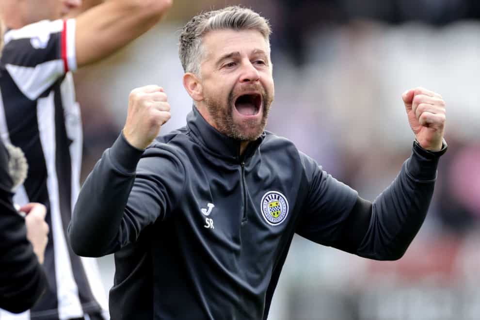 Stephen Robinson praised St Mirren’s character after the last-gasp win over Livingston (Steve Welsh/PA)