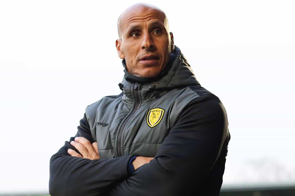 Dino Maamria was delighted with the character shown by Burton against Forest Green (Isaac Parkin/PA)
