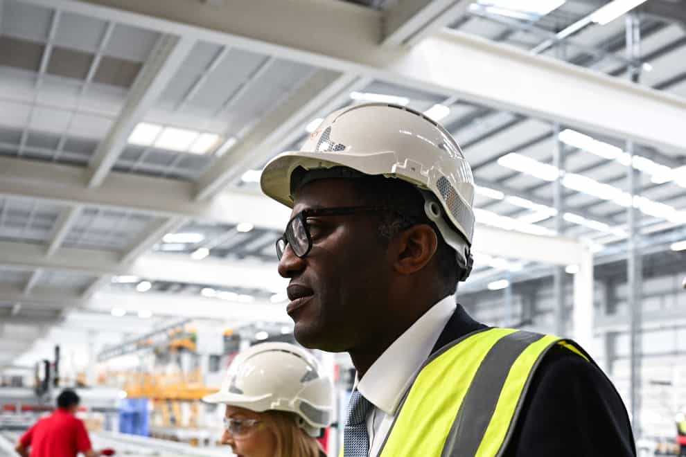 Prime Minister Liz Truss and Chancellor of the Exchequer Kwasi Kwarteng during a visit to Berkeley (Dylan Martinez/PA)