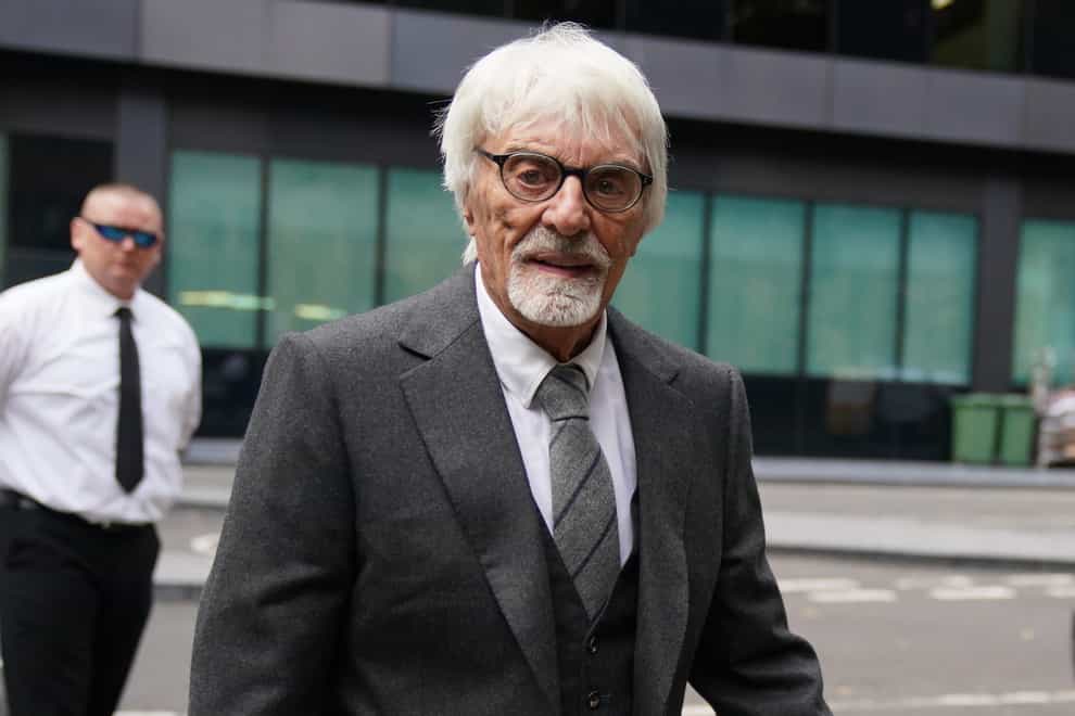 Former Formula One boss Bernie Ecclestone arrives at Southwark Crown Court (Victoria Jones/PA)
