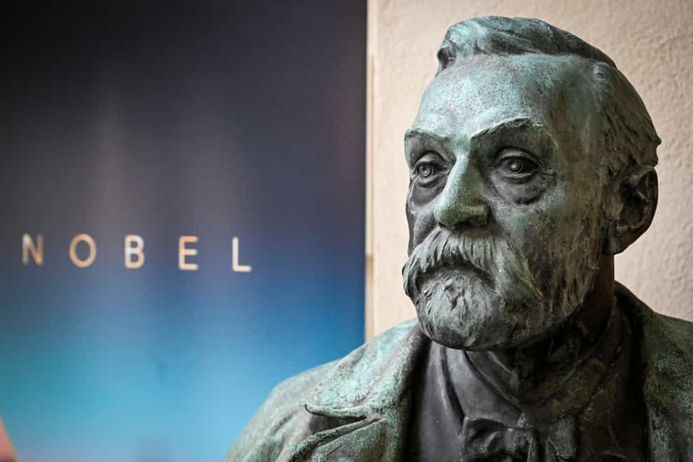 A bust of Alfred Nobel (TT News Agency via AP)