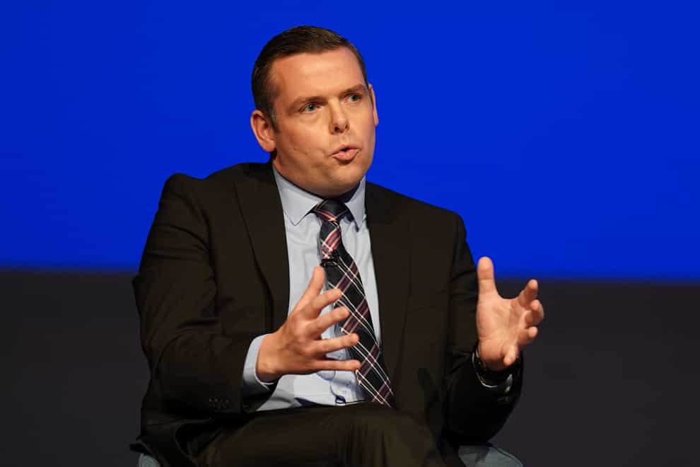 Scottish Conservative leader Douglas Ross said his party can ‘absolutely’ win the next election with Liz Truss as leader (Jacob King/PA)