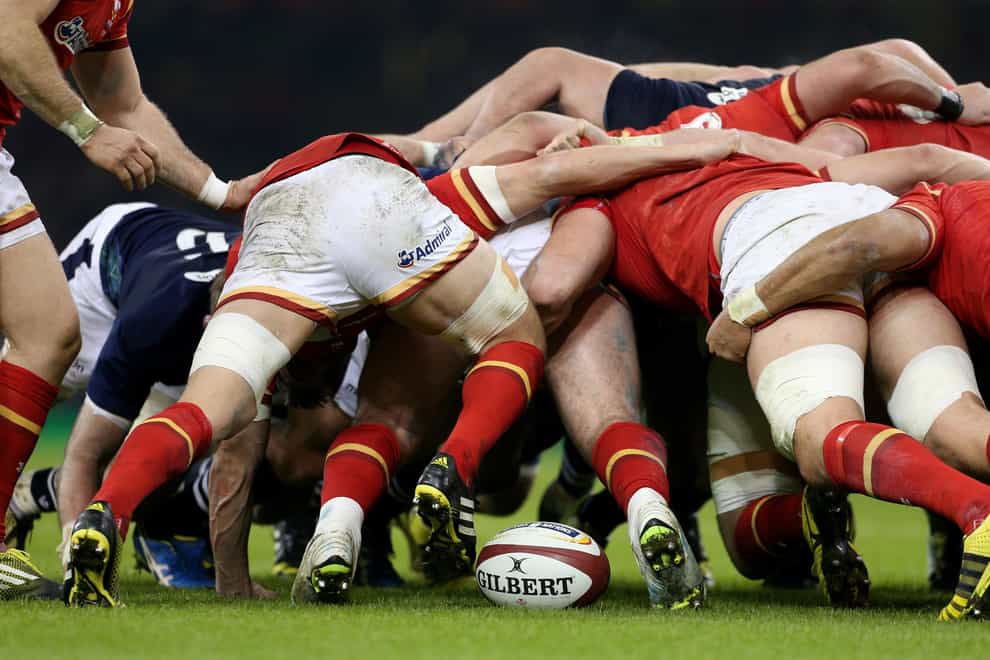 Scrum detail during the 2016 RBS Six Nations match at the Principality Stadium, Cardiff (David Davies/PA)
