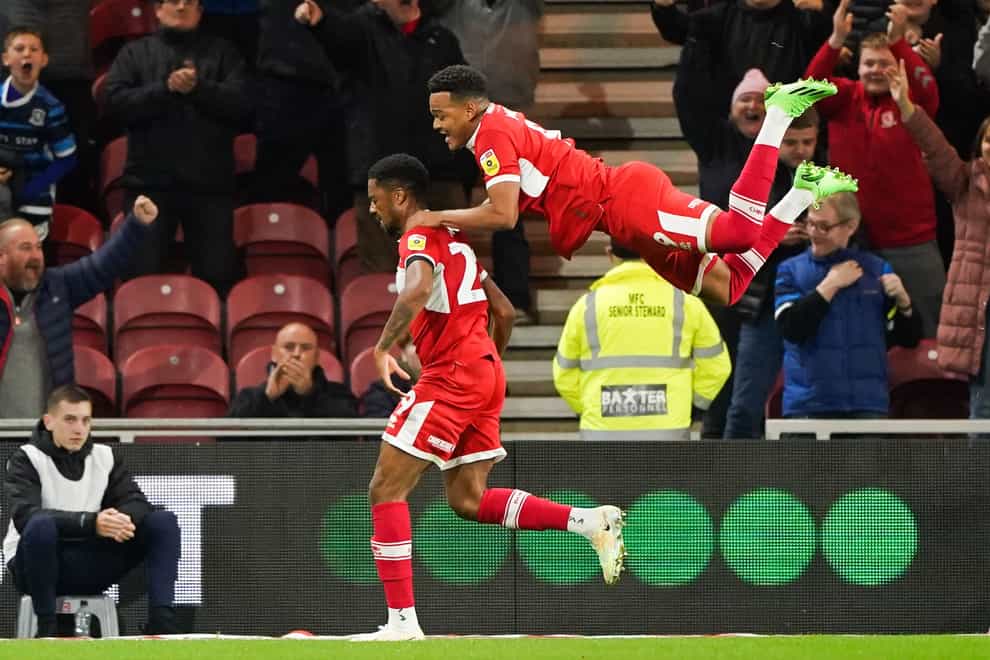 Chuba Akpom scored Middlesbrough’s first-half goal (Owen Humphreys/PA)