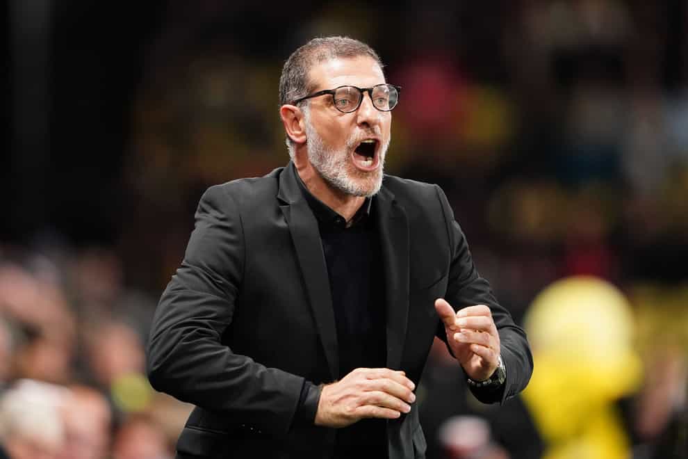 Slaven Bilic’s first home game as Watford boss ended in disappointment (Zac Goodwin/PA)