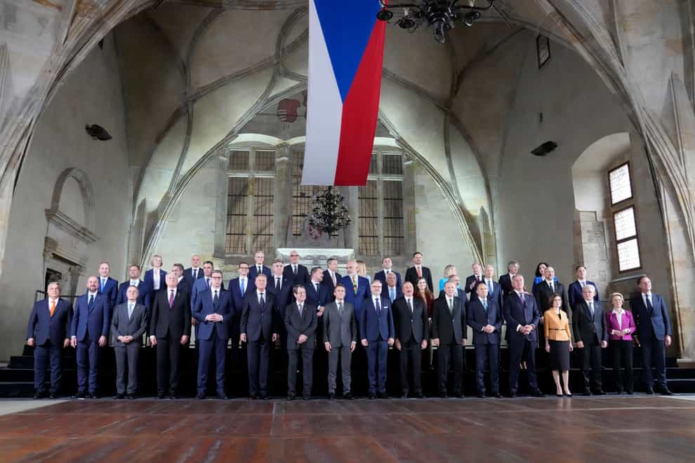 Leaders from around 44 countries gathered to launch a European Political Community aimed at boosting security and economic prosperity across the continent (Darko Bandic/AP)