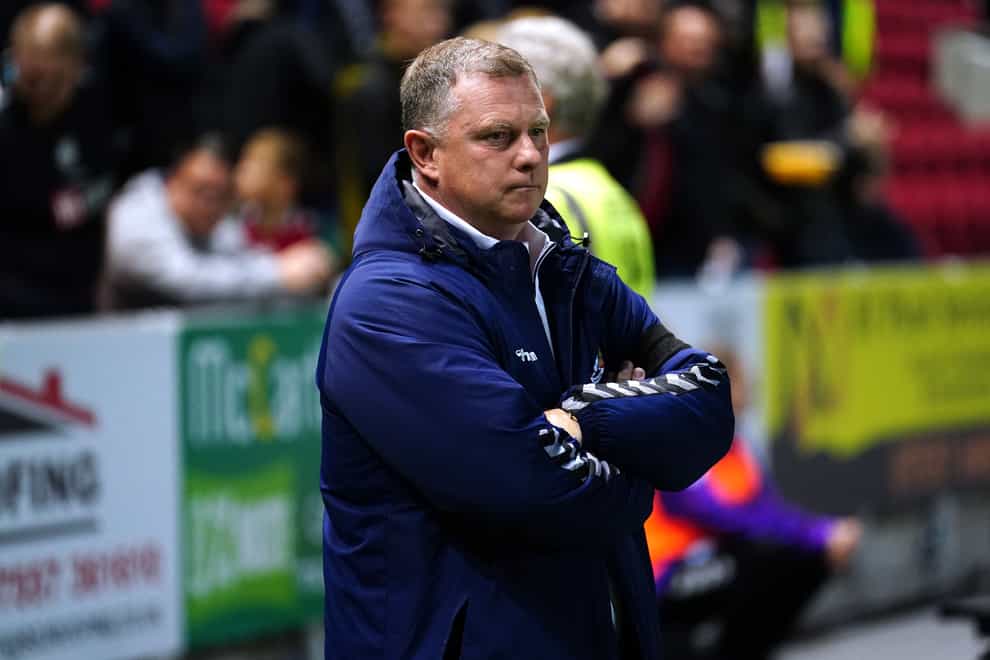 Coventry manager Mark Robins has no major new selection worries (David Davies/PA)