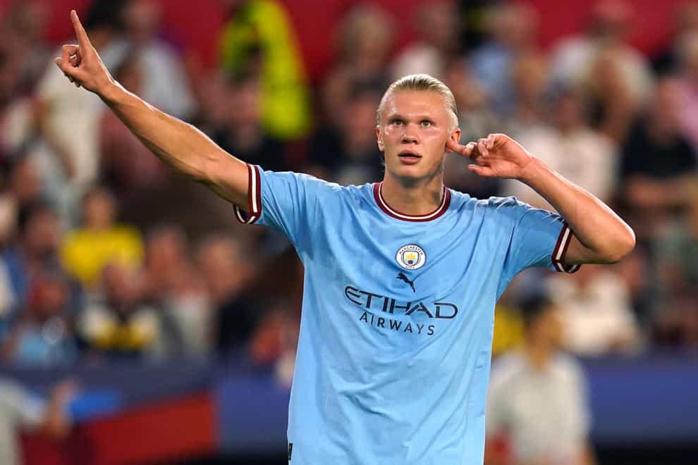 Erling Haaland continues to rack up the goals for Manchester City (Nick Potts/PA)
