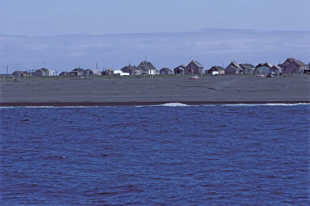 The village of Gambell on St Lawrence Island, Alaska (Alamy/PA)