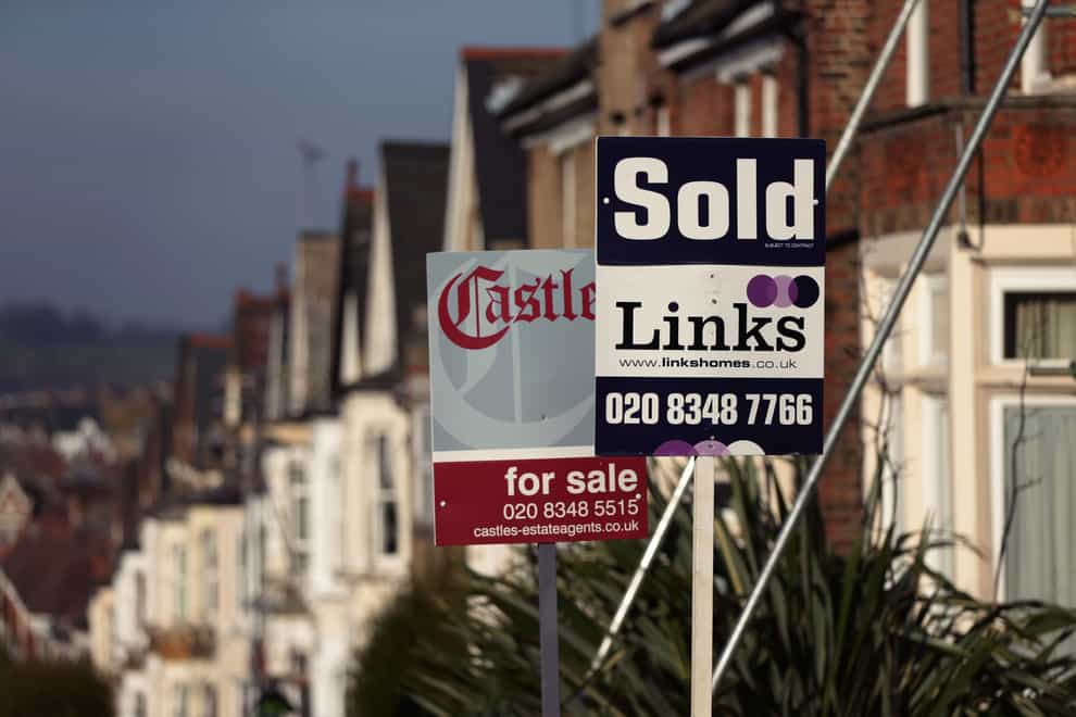 House prices fell back slightly by 0.1% in September (Yui Mok/PA)