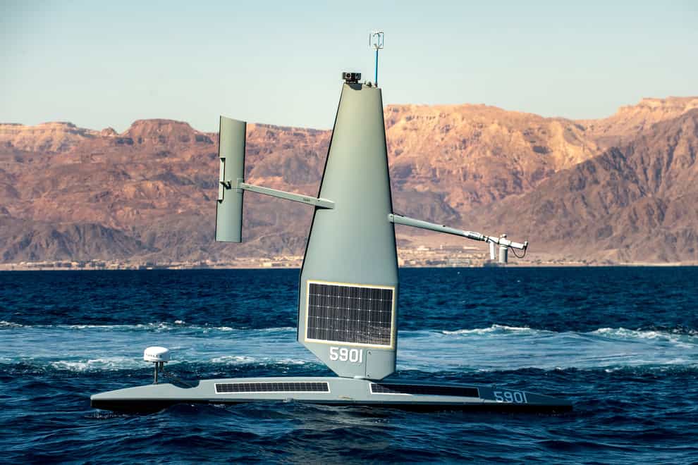 Saildrone Explorer unmanned sea drones are being tested (Mass Communication Specialist 2nd Class Dawson Roth/US Navy via AP)