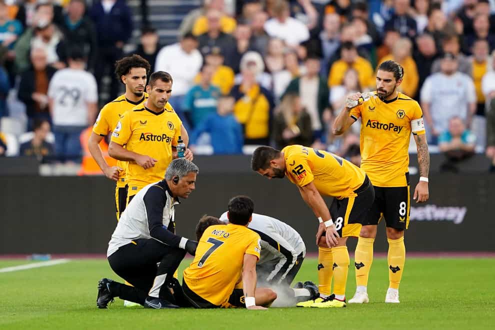 Pedro Neto needs surgery after sustaining an ankle injury (Zac Goodwin/PA)