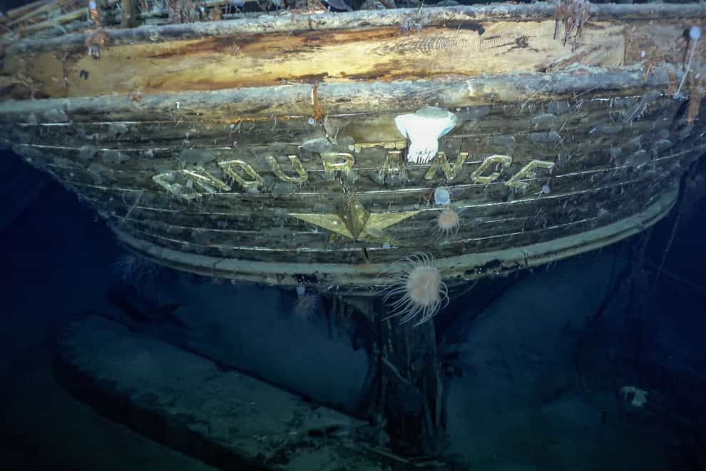 Those behind the discovery of Sir Ernest Shackleton’s lost ship have downplayed the prospect of raising it from under the sea (Falklands Maritime Heritage Trust/National Geographic/PA)