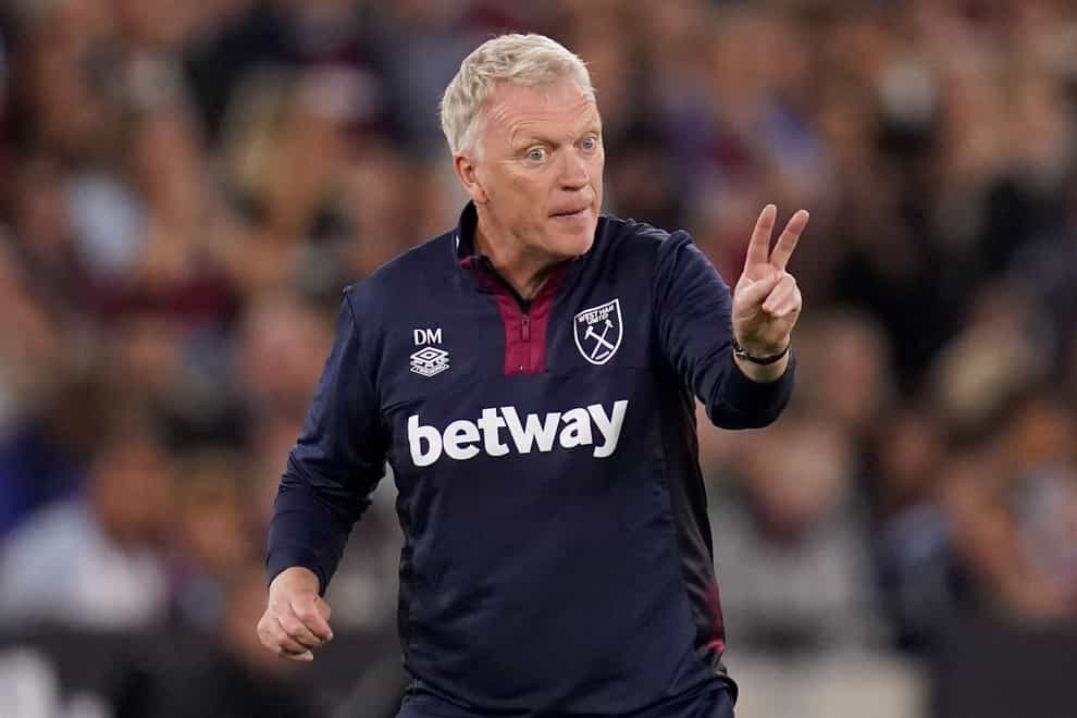 David Moyes wants to see West Ham climbing the Premier League table (John Walton/PA)