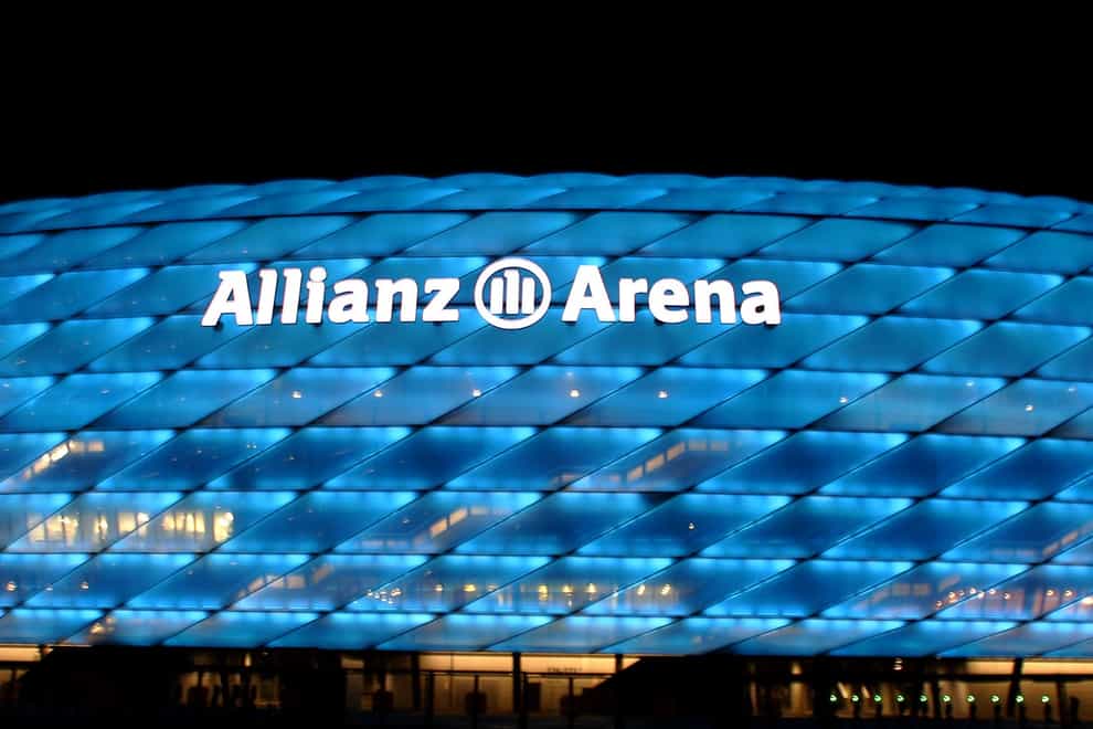 The Allianz Arena in Munich will host the opening match of Euro 2024 (Nick Potts/PA)