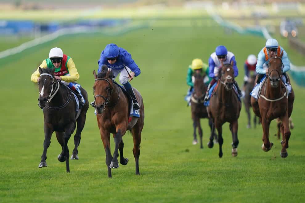 Flying Honours (second left) winning the Zetland Stakes at Newmarket (Tim Goode/PA)