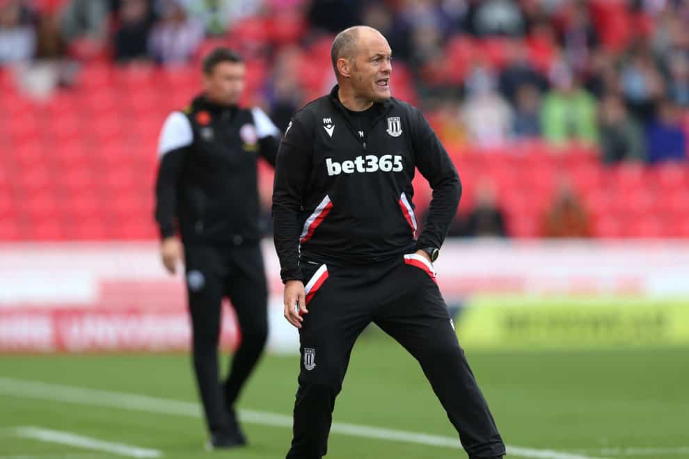 Stoke City manager Alex Neil gestures on the touchline during the Sky Bet Championship match at bet365 Stadium, Stoke-on-Trent. Picture date: Saturday October 8, 2022.