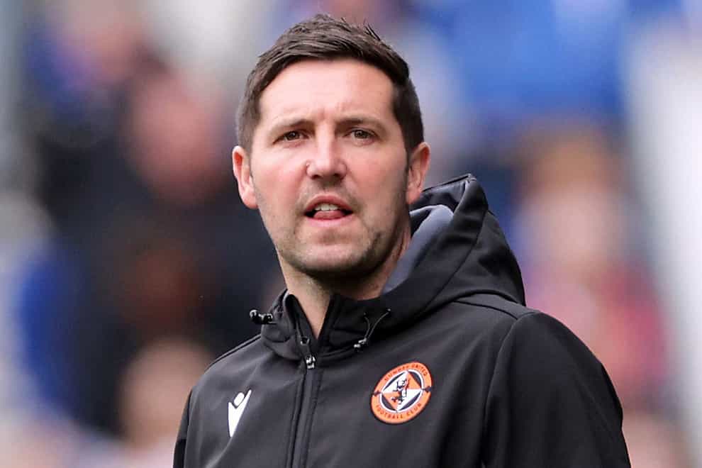Dundee United manager Liam Fox saw his side claim their first league win of the season (Steve Welsh/PA)