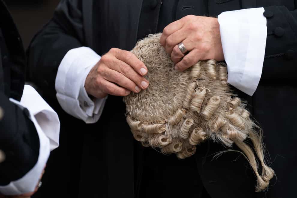 Criminal barristers in England and Wales have been taking part in a continuous walkout (Stefan Rousseau/PA)