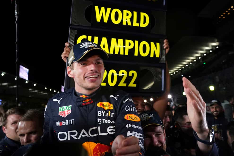 Max Verstappen was crowned 2022 Formula One drivers’ champion after his win at Suzuka. (Toru Hanai/AP)
