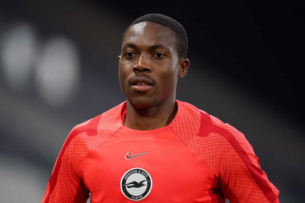 Brighton and Hove Albion’s Enock Mwepu has been forced into early retirement following the diagnosis of a hereditary heart condition (John Walton/PA)